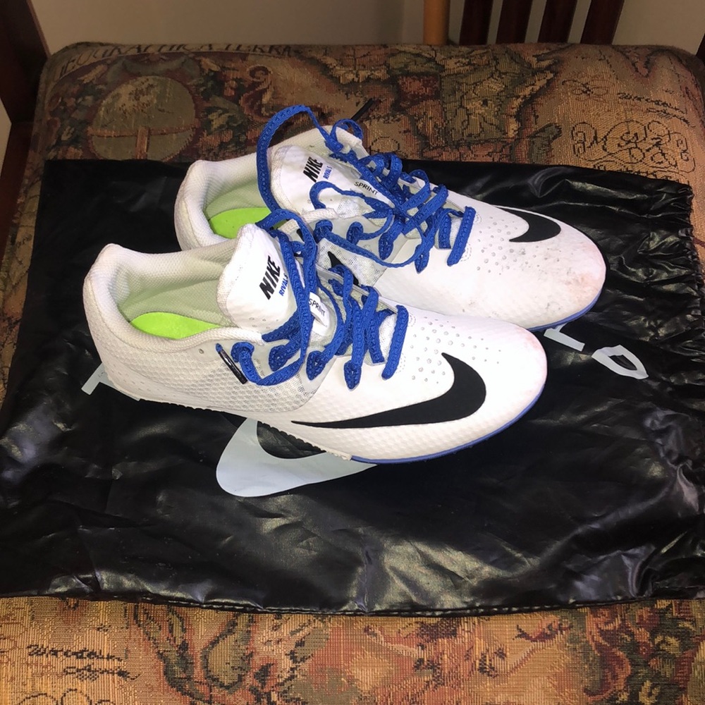 Nike track sprinting shoes with spikes installed!